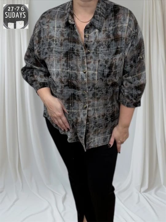 рубашка в клетку оверсайз летняя tika boom,рубашка в клетку женская,рубашка женская в клетку оверсайз,женская рубашка,рубашка в клетку