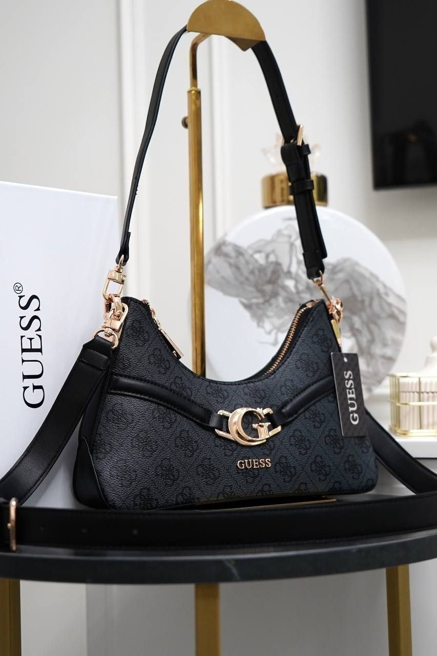 сумка guess,сумка женская guess,guess сумка на плечо,guess сумка на плечо кросс-боди,сумка через плечо malva mini hobo bla guess женская