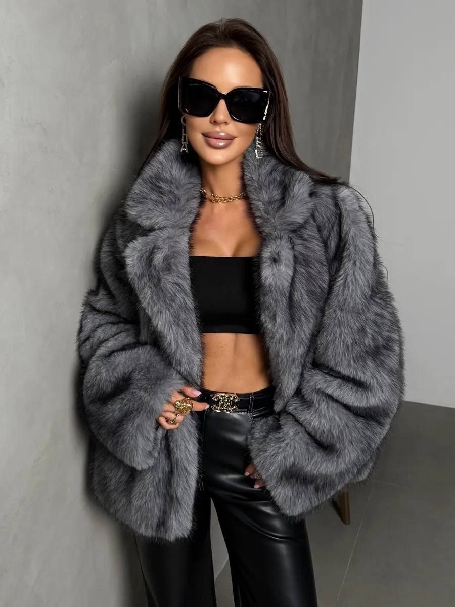 шуба серый,шуба искусственная,шуба зимняя,экошуба короткая,шуба искусственная короткая