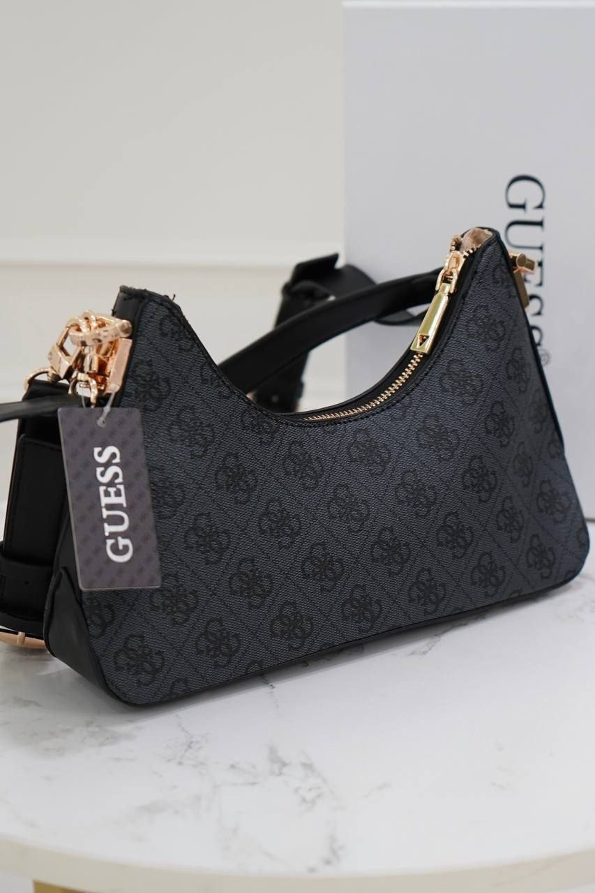 сумка guess,сумка женская guess,guess сумка на плечо,guess сумка на плечо кросс-боди,сумка через плечо malva mini hobo bla guess женская