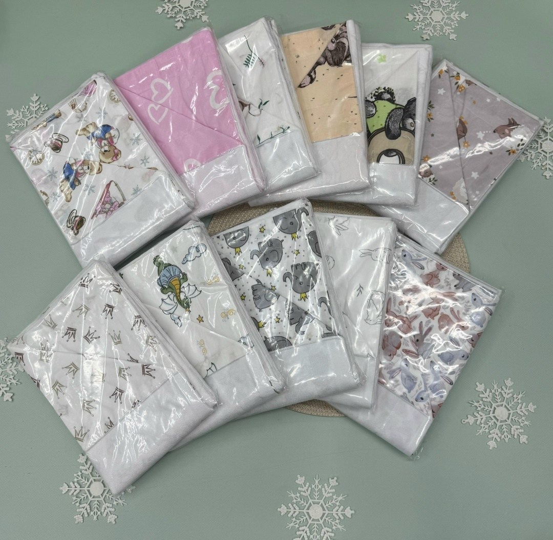пеленка непромокаемая,пеленка для новорожденного,новогодние салфетки,набор новогодних салфеток,пеленка непромокаемая детская