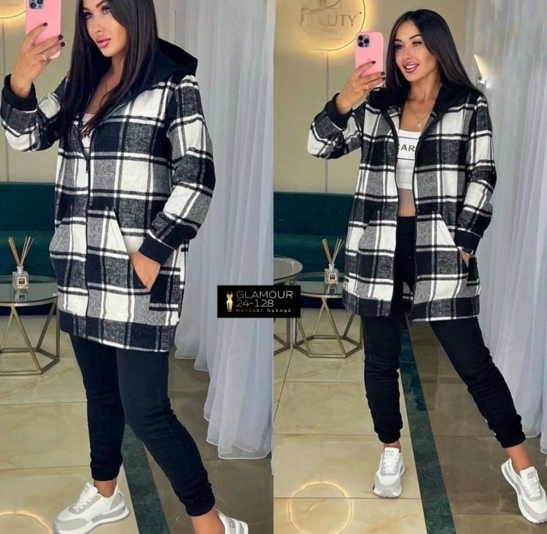 рубашка оверсайз теплая в клетку удлиненная amy store,костюм теплый,костюм женский теплый,женский костюм на флисе,костюм двойка женский