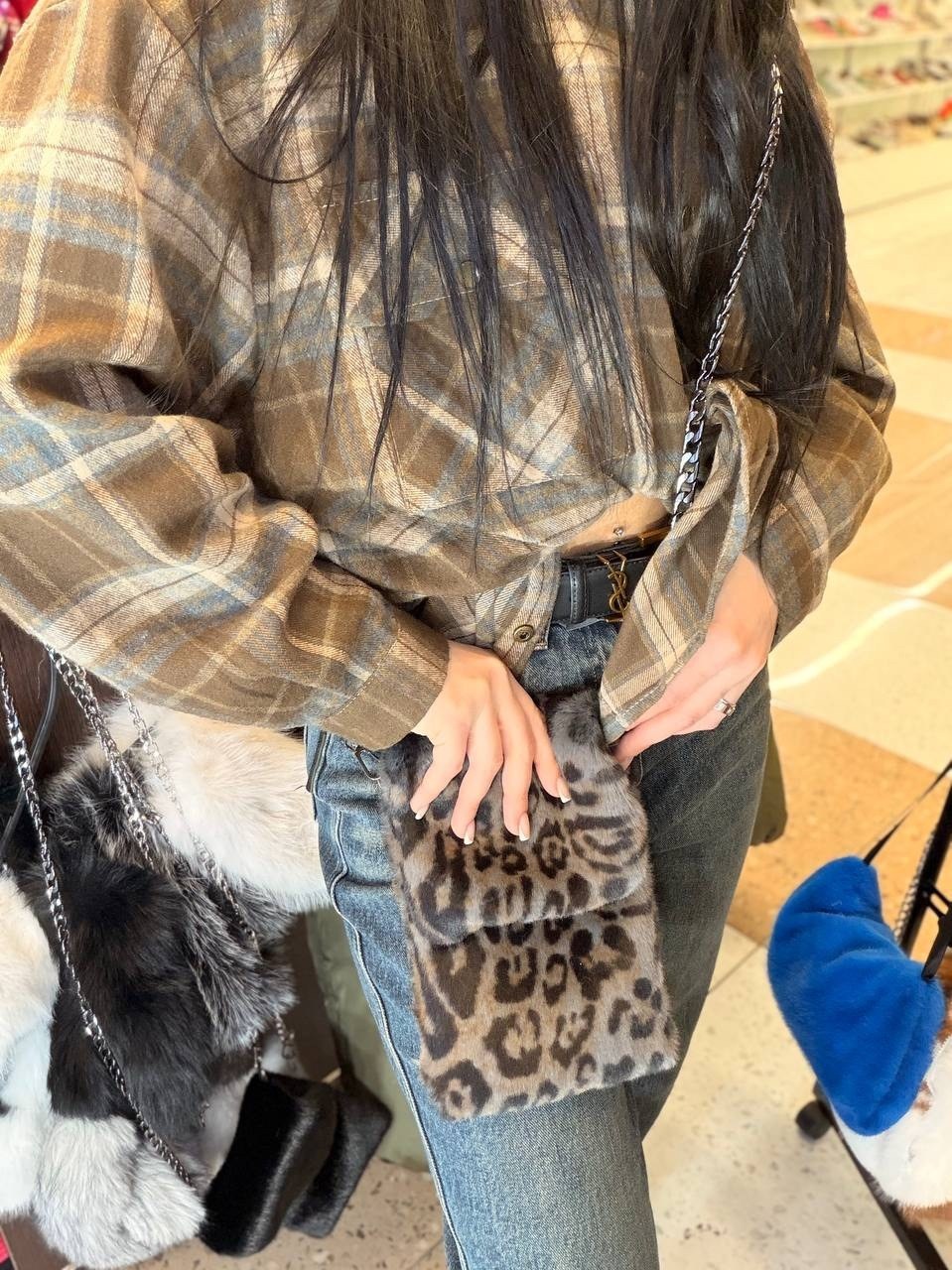 меховая сумка,меховая сумочка,сумка для мобильного телефона из натурального меха норки,женский роскошный кошелек из меха норки,меховая сумка женская