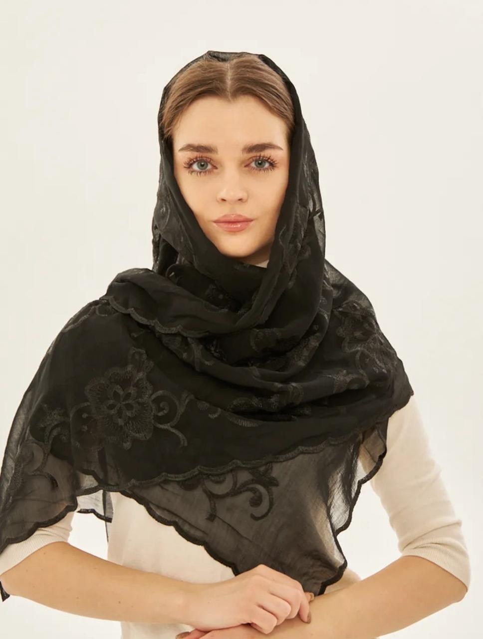 платок из искусственного шелка,палантин женские,шарф церковный,женский платок,стильные платки