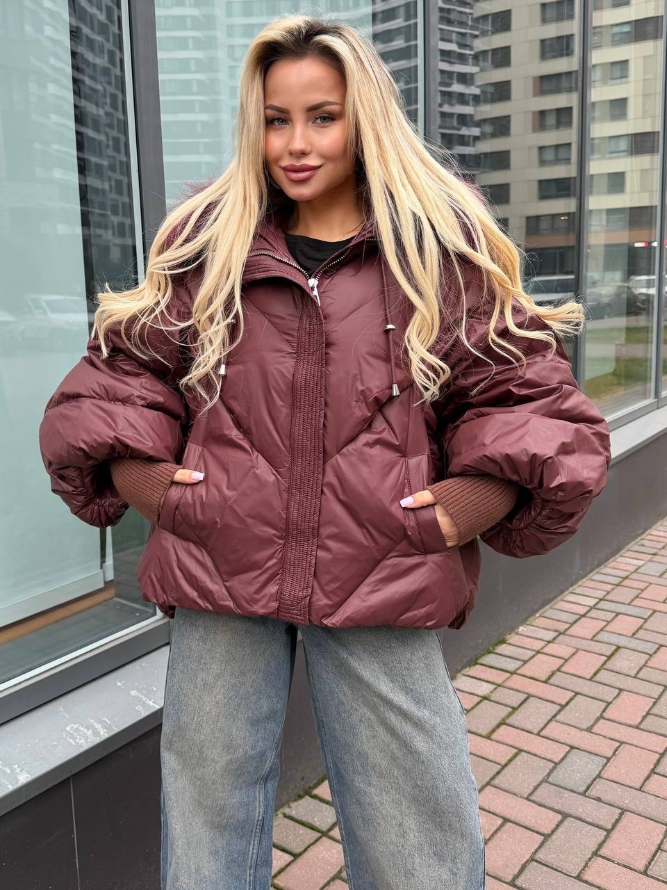 женский пуховик,зимние пуховики,пуховик женский оверсайз,короткий пуховик,пуховик