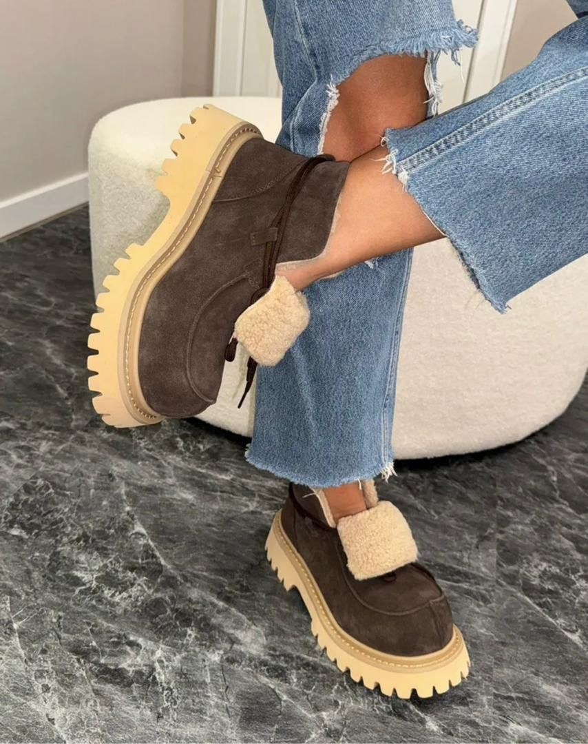 ,угги женские sopra footwear 2206 бежевые 41 eu,стильные угги,зимние угги на платформе,угги женские