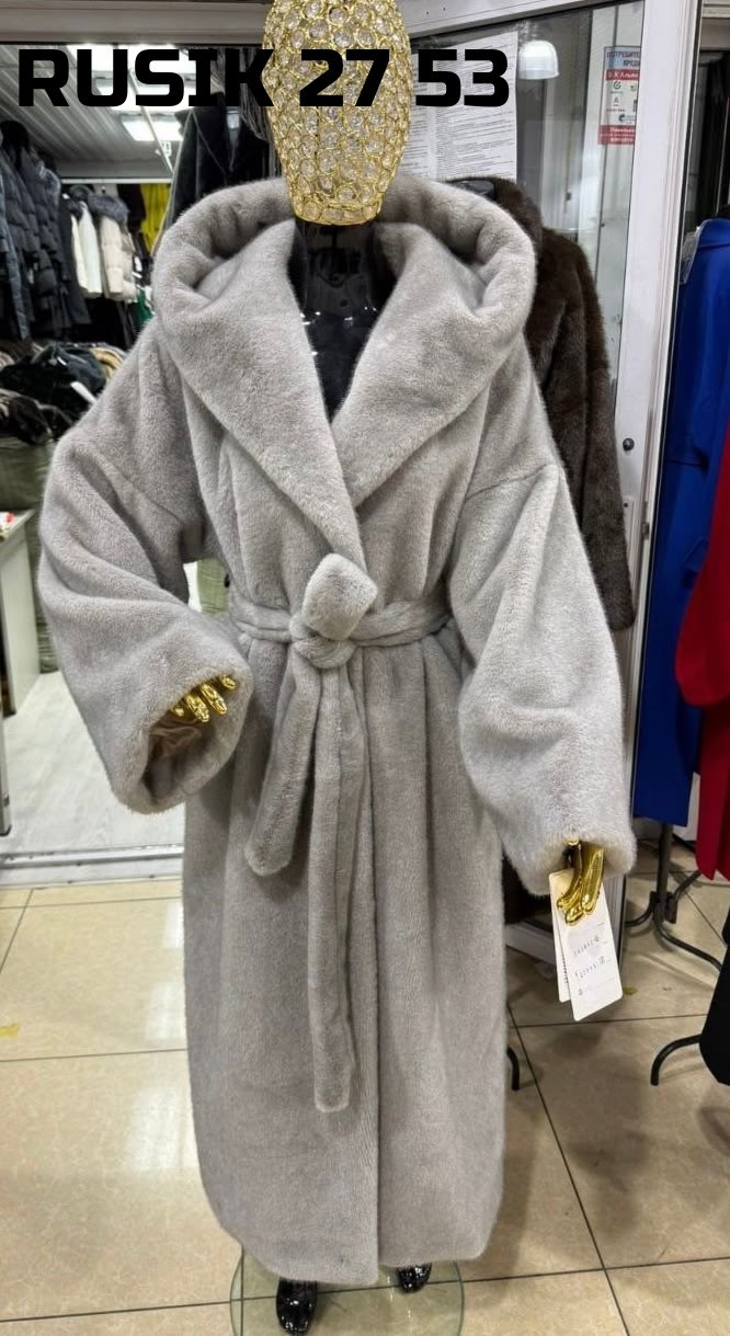 шуба норковая,шуба,шуба эко,шуба с капюшоном эко мех под норку,шуба искусственная lardis