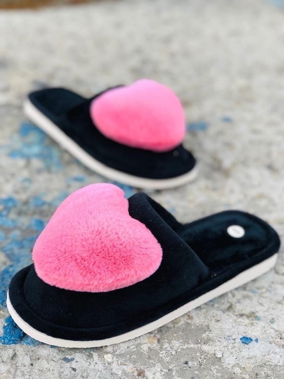 домашние тапочки,женские домашние тапочки,,женские тапочки,тапочки сердце