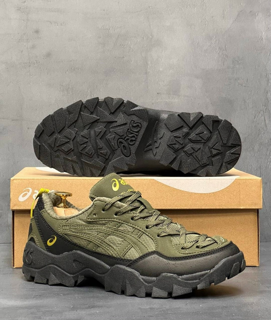 кроссовки asics gel-pickax,кроссовки asics gel-pickax 1203a867-301,кроссовки мужские asics gel pickax,asics низкие повседневные туфли gel pickax армейский зеленый,