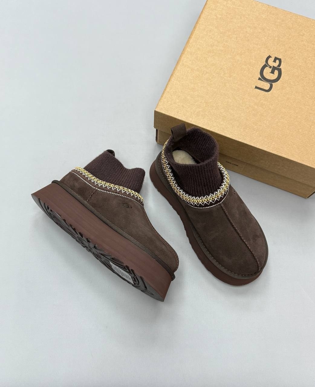 женские угги,зимние угги ugg tazzette с трикотажной вставкой,угги женские ugg,,угги ботинки женские на платформе ugg 36-41