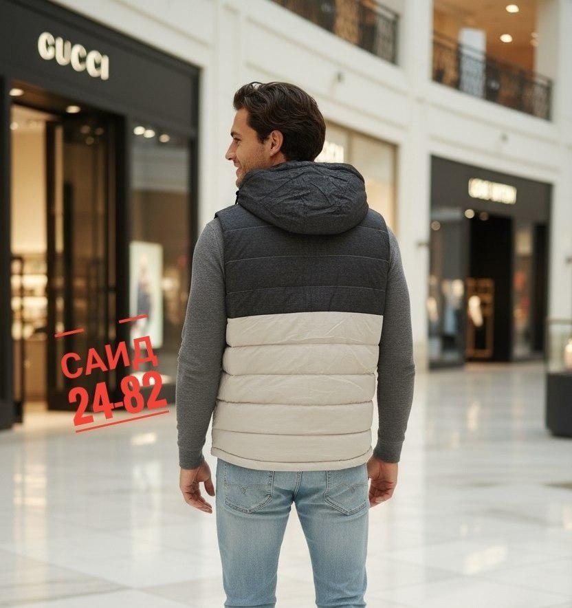 жилет мужской,жилетка утепленная безрукавка с капюшоном,жилетка,жилет демисезонный,мужской жилет с капюшоном