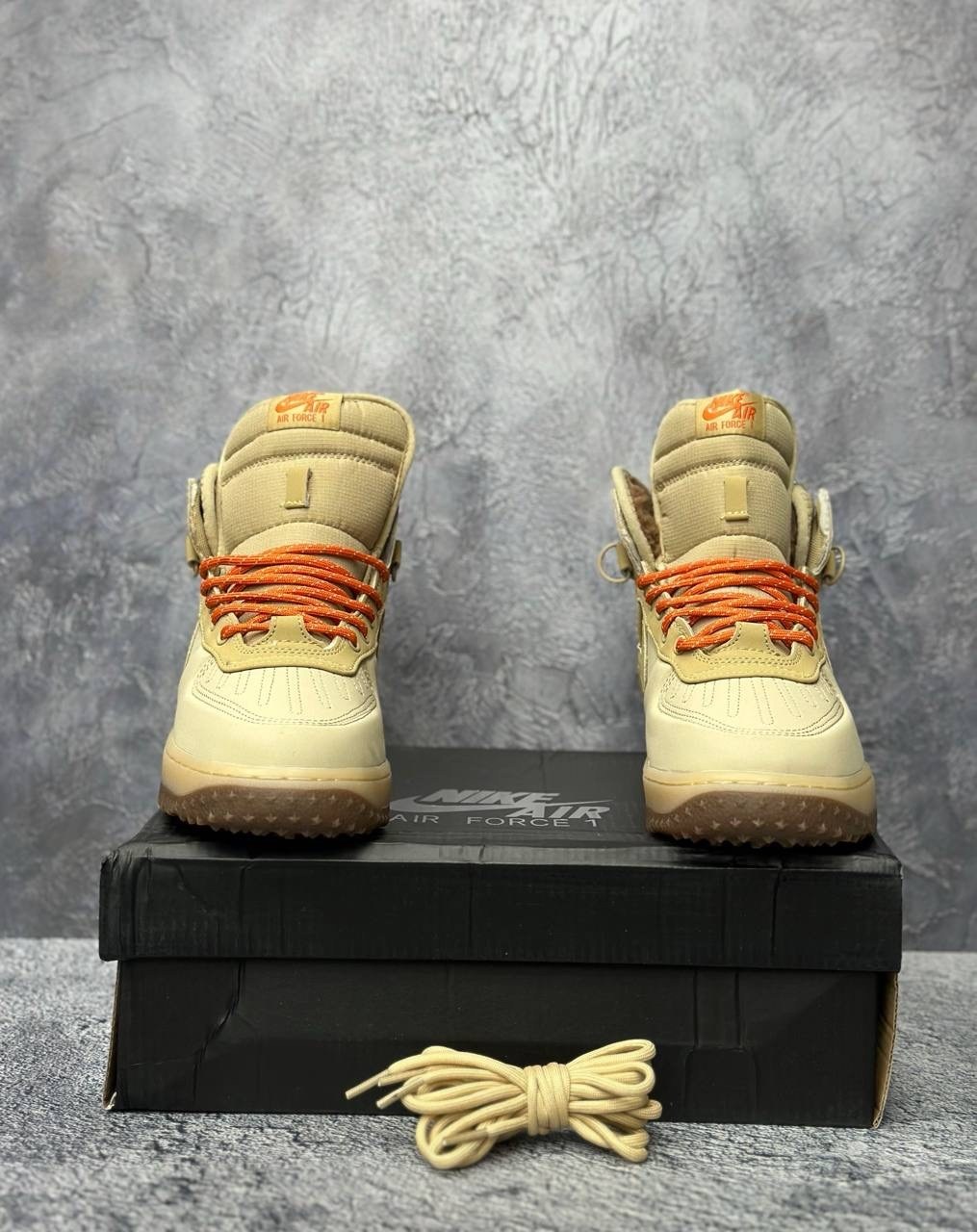 nike air force 1 duckboot 444745-203,nike air force 1 duckboot,кроссовки зимние nike air force,кроссовки зимние nike air force 1,кроссовки nike air force 1 lunar duckboot thermo khaki