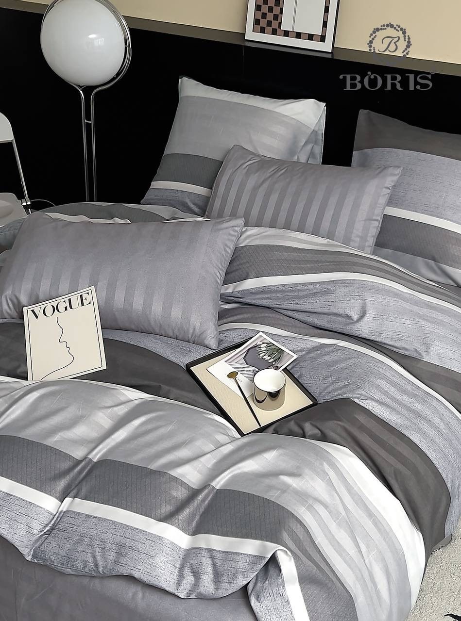 комплект постельного белья boris,комплект постельного белья boris люкс сатин,комплект постельное бельё,постельное белье boris 2 спальное сатин,евро комплект постельного белья boris