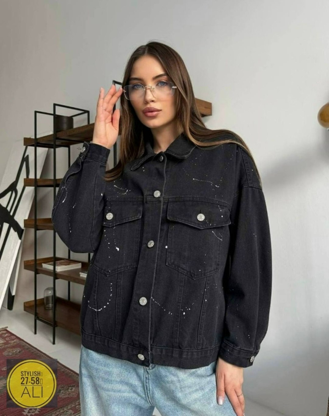 куртка оверсайз,джинсовая куртка оверсайз с принтом,джинсовая куртка оверсайз,куртка стильная,повседневная куртка