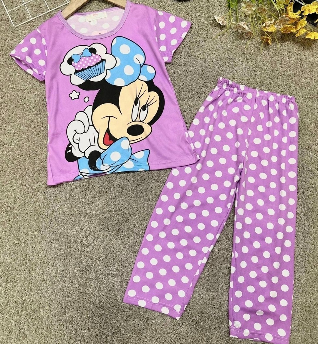 детская пижама для девочек,пижама для девочек,пижамы детские,пижама минни маус,микки маус пижамка