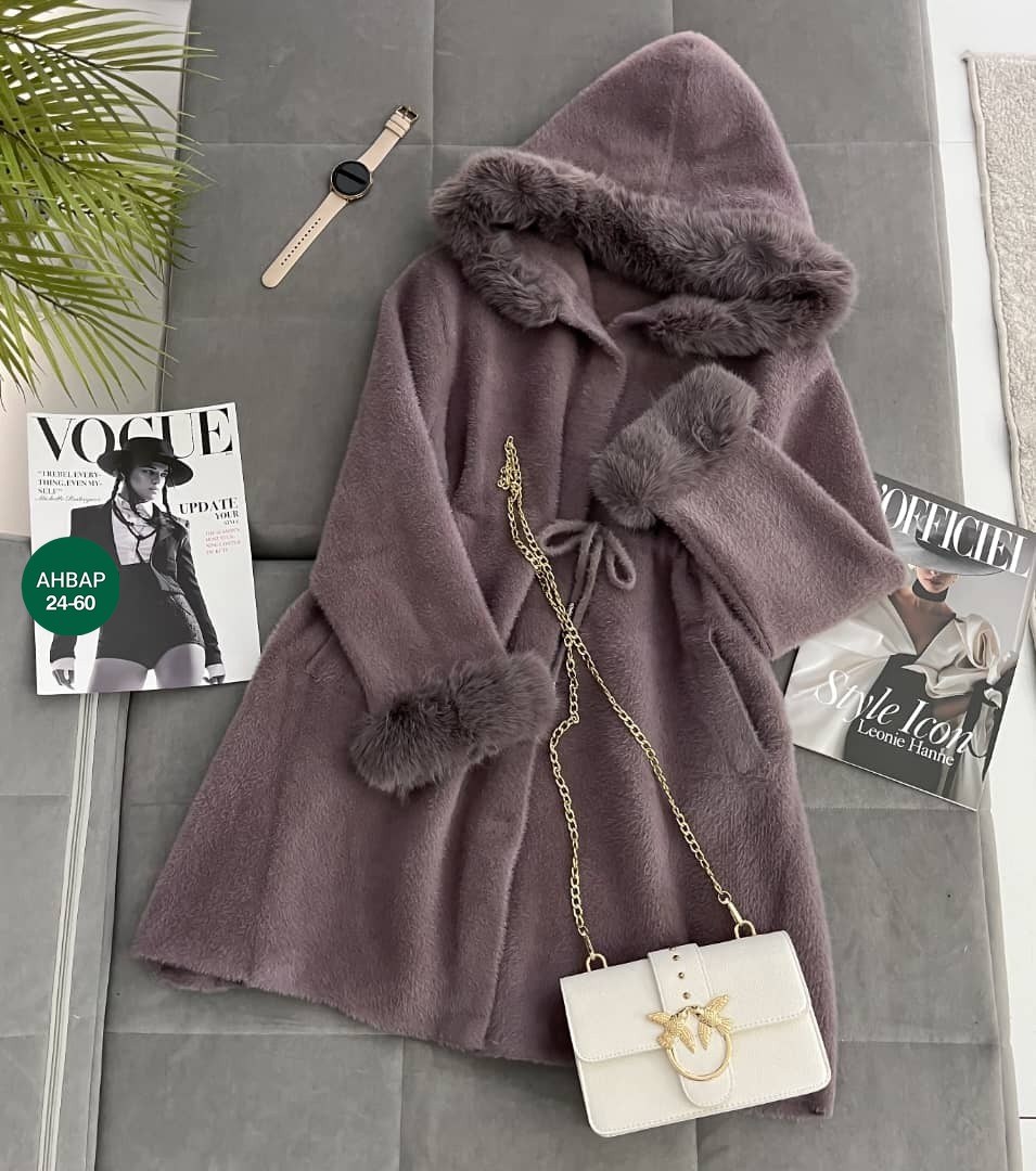 меховое пальто,пальто с мехом,меховое пальто с капюшоном,зеленая искусственная шуба,шуба из искусственного меха