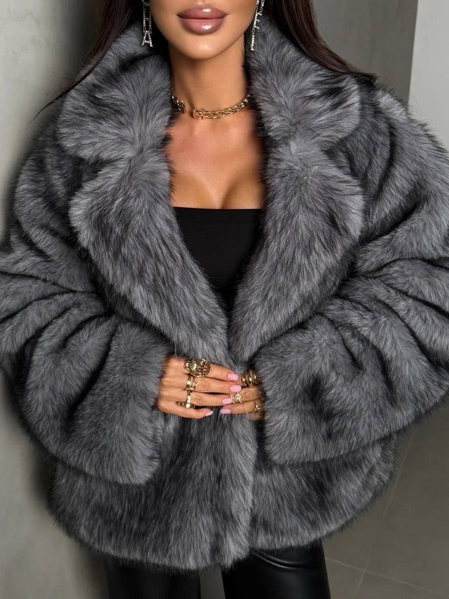 шуба серый,шуба искусственная,шуба зимняя,экошуба короткая,шуба искусственная короткая