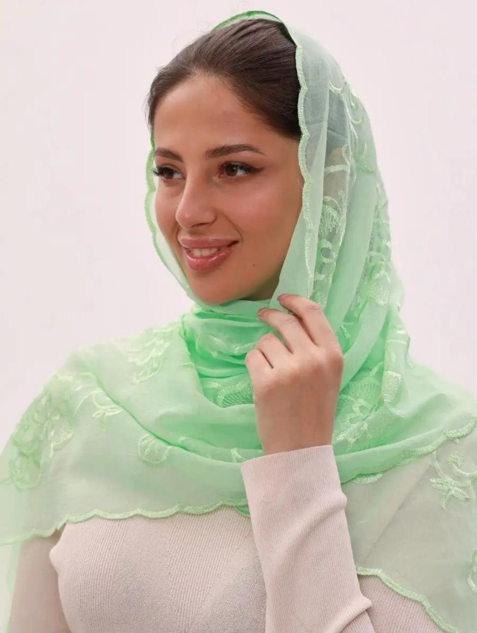 платок из искусственного шелка,палантин женские,шарф церковный,женский платок,стильные платки