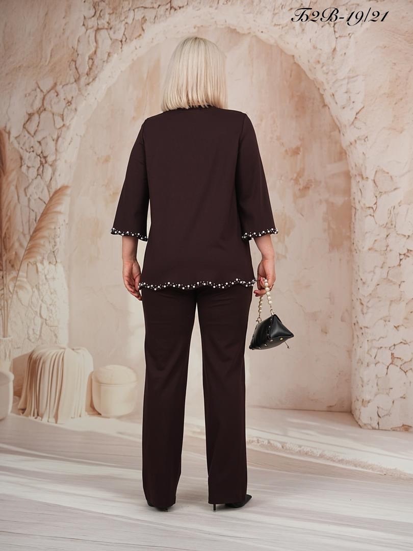 костюм двойка "лазиза со вставкой лео",костюм брючный трикотажный,женский костюм,костюм двойка с брюками