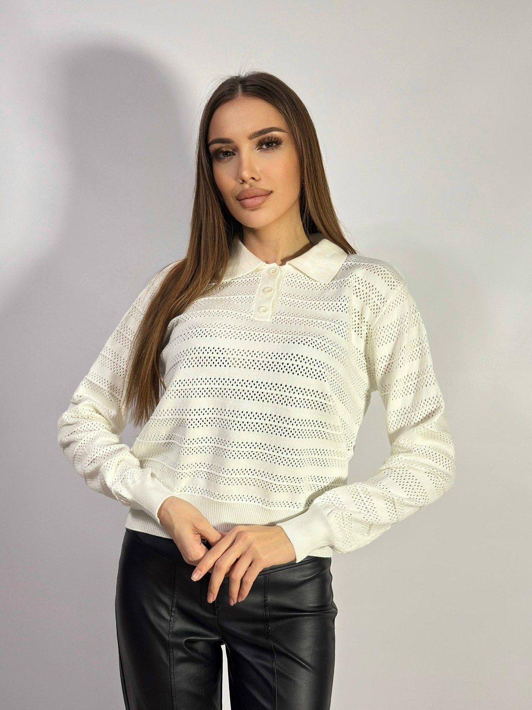 джемпер женский,кофта женская,джемпер поло женский голубой,кофта блузка,женская кофточка