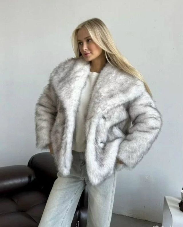 шубка из искусственного меха,искусственная шуба короткая,шуба короткая серая экомех yana furs,шуба искусственная,шубка из искусственного меха на дубленчатой основе