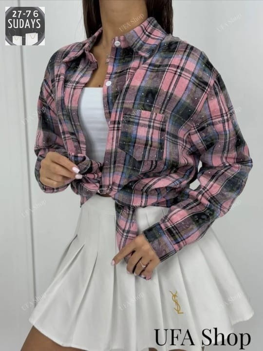 рубашка в клетку оверсайз летняя tika boom,рубашка в клетку женская,рубашка женская в клетку оверсайз,женская рубашка,рубашка в клетку