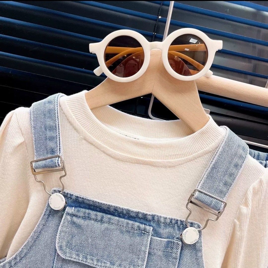 джинсовая платье,комплекты одежды для девочек,джинсовый сарафан детский,джинсовые костюмы,джинсовый костюм для девочки