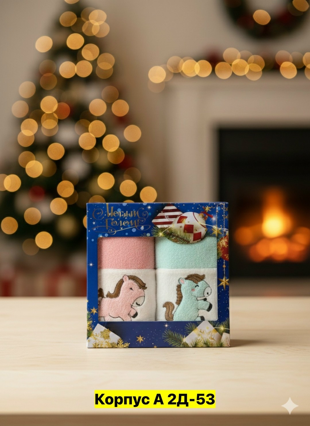 набор полотенец (2в1)в подарочной упаковке,набор полотенец,подарочные наборы полотенец,новогодний набор полотенец,полотенца в подарок на новый год