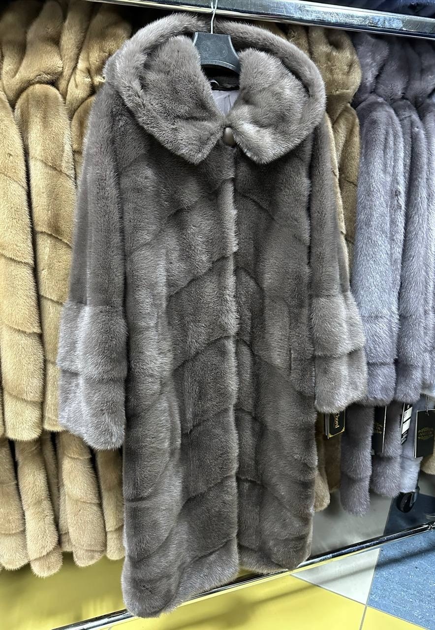 шубка из меха европейской норки с капюшоном цвет графит,шуба норковая,шуба норковая в цвете графит,шубка из меха европейской норки с капюшоном,норковая шуба с капюшоном