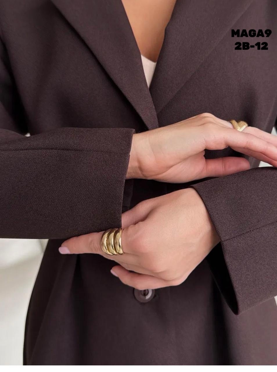 костюм брючный деловой с пиджаком классический mystique veil 225723301,классический брючный костюм,костюм брючный женский,брючный костюм dilanavip 1992 шоколад двойка коричневый размер 44-54,костюм бр