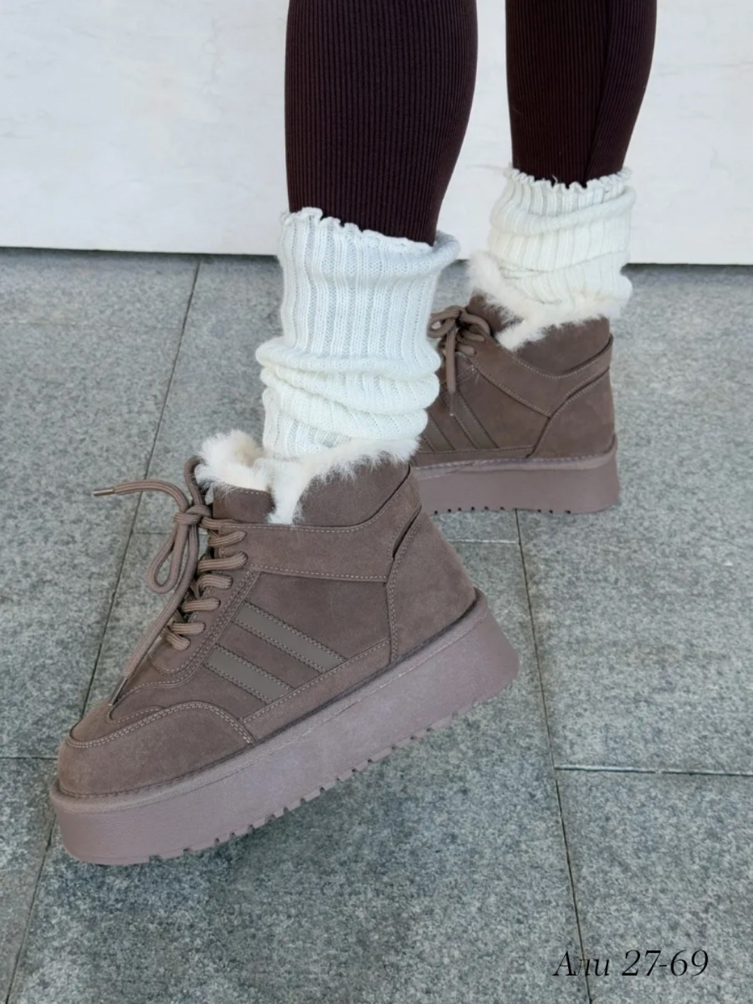 зимняя женская,, зимняя,угги замш,женские зимние ботинки на толстой подошве 2025 года