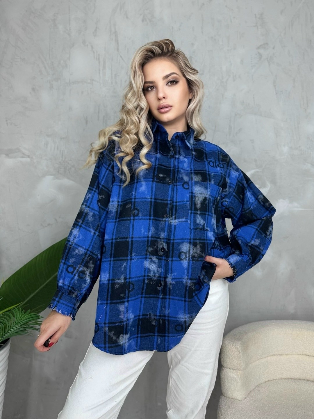 рубашка оверсайз в клетку betrendy wear,женская рубашка в клетку оверсайз,рубашка женская оверсайз теплая в клетку,рубашка оверсайз клетка,женская рубашка в клетку