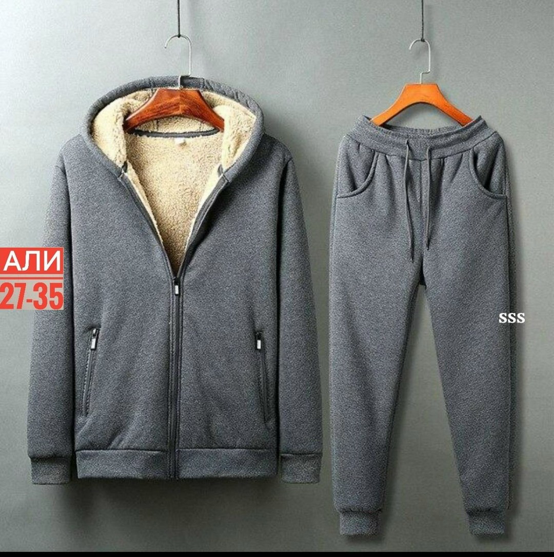 теплый спортивный костюм,мужской кашемировый комплект из 2 предметов толстовка с капюшоном и штаны зима 2025,мужской зимний плюшевый кашемир повседневный комплект с капюшоном,мужской утепленный флисов
