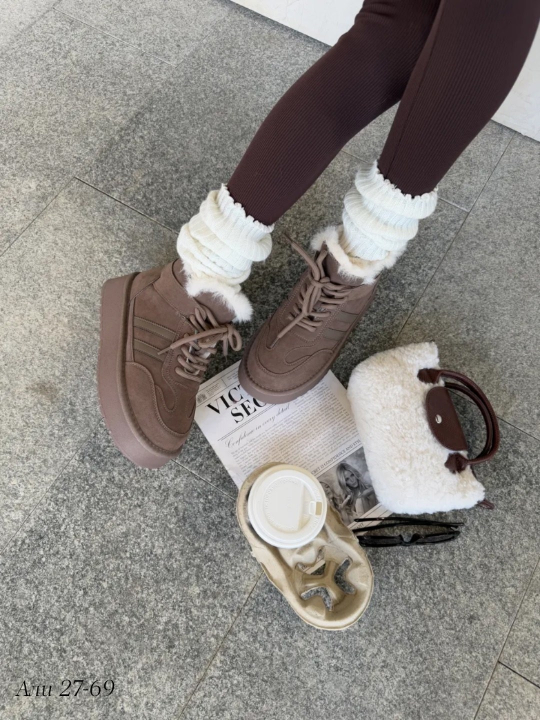 зимняя женская,, зимняя,угги замш,женские зимние ботинки на толстой подошве 2025 года