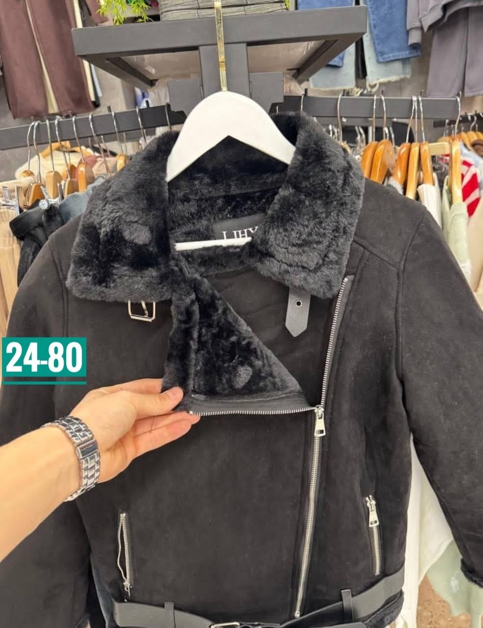 зара дубленка женская авиатор,дублёнка,дубленка авиатор,женская дубленка,черная дубленка авиатор