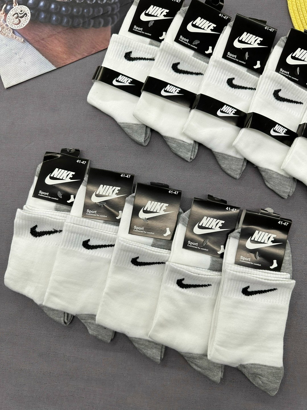 носки мужские 10 пар nike,носки мужские 10 пар,носки мужские,носки высокие nike набор мужских носков,носки nike спортивные высокие набор 5 пар