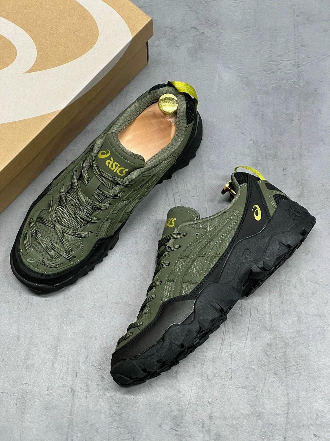 кроссовки asics gel-pickax,asics низкие повседневные туфли gel pickax армейский зеленый,кроссовки asics,кроссовки asics gel,мужские походные кроссовки asics gel-pickax