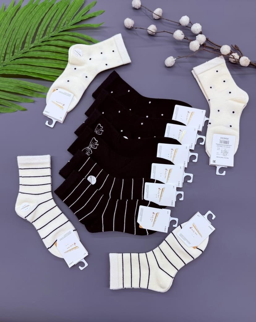 носки женские 10 пар,носки женские 10 пар разного цвета,носки женские,носки,носки туркан женские