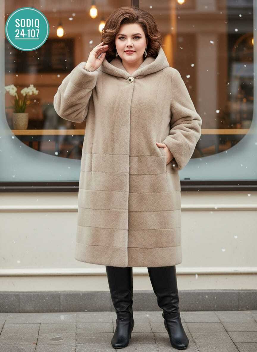 пальто альпака с капюшоном и декор отстрочкой,пальто из альпаки,пальто с капюшоном,пальто из альпака,пальто альпака с капюшоном