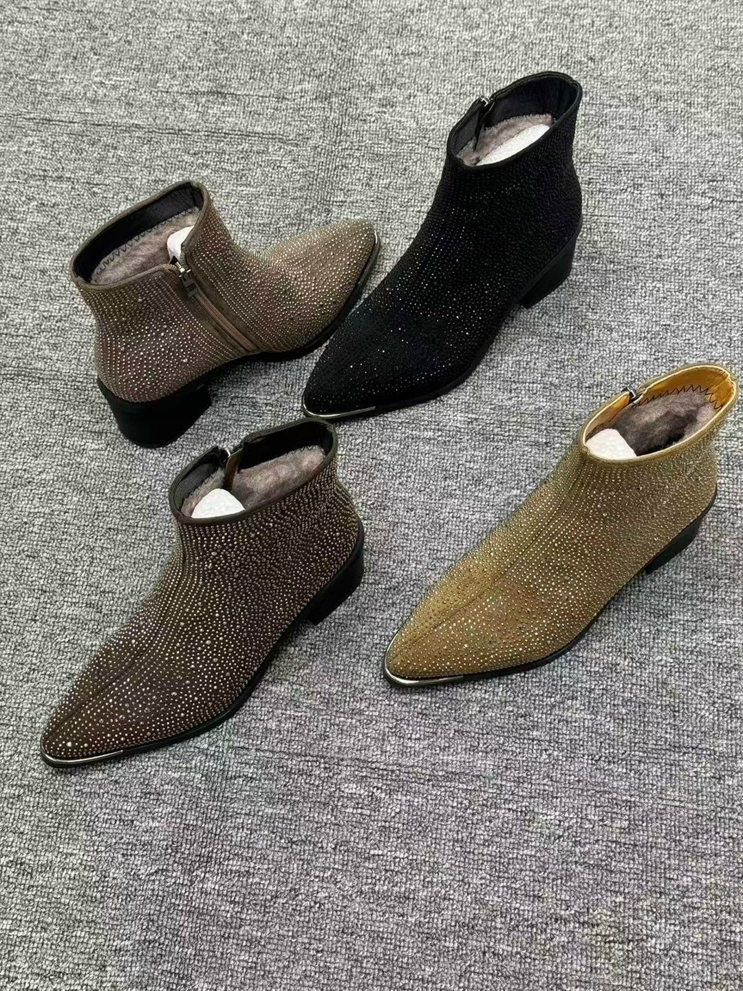 ,ботильоны с блестками,полусапожки женские со стразами,ботильоны женские,модные ботильоны