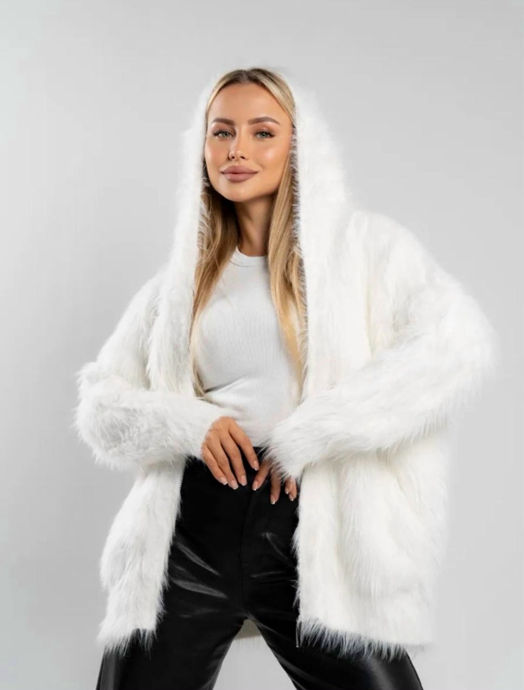 пушистая кофта,шуба пушистая,кофта пушистая с длинным рукавом на замке,шуба искусственная,женская шуба