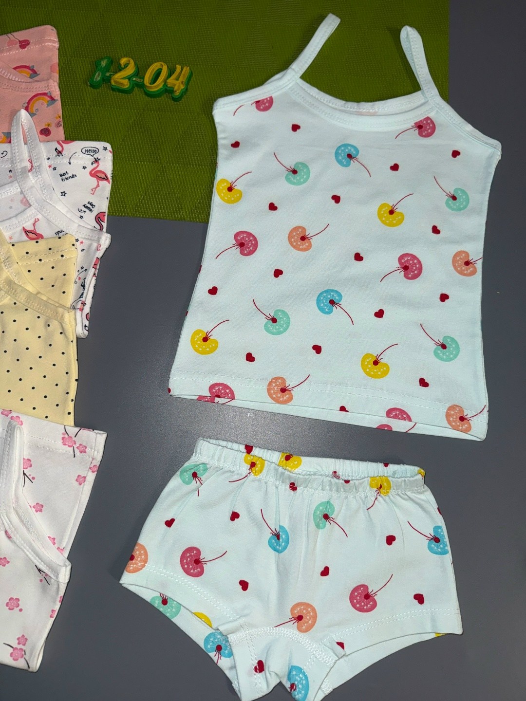 комплект нижнего белья для девочки майка,комплект трусы и майка для девочек,белье детское комплект,комплект майка-трусы,комплект для девочки: майка, трусы, рост 134 см