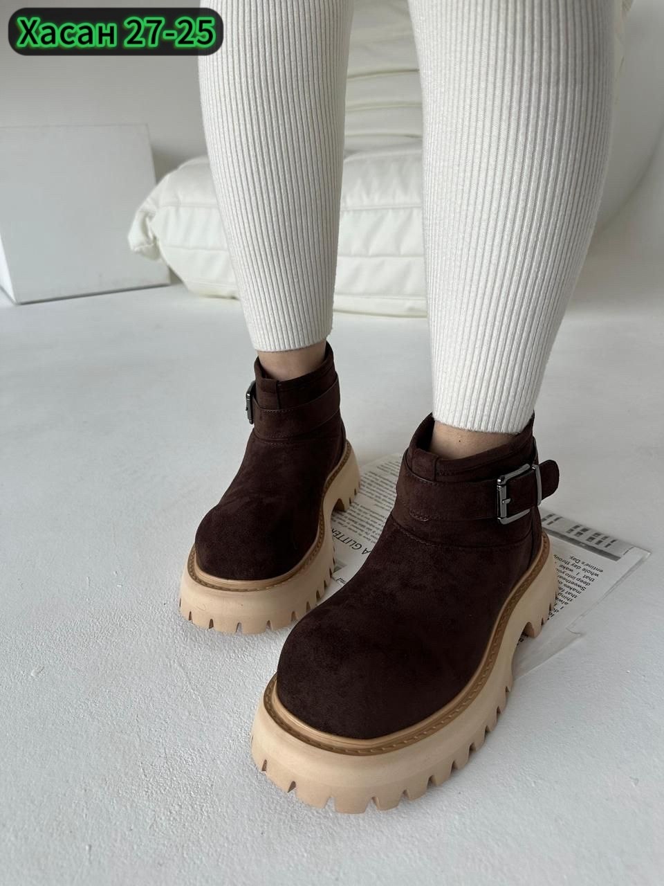 ,ботинки зимние замшевые на платформе derio 283000136, женская,ботинки,ботинки женские