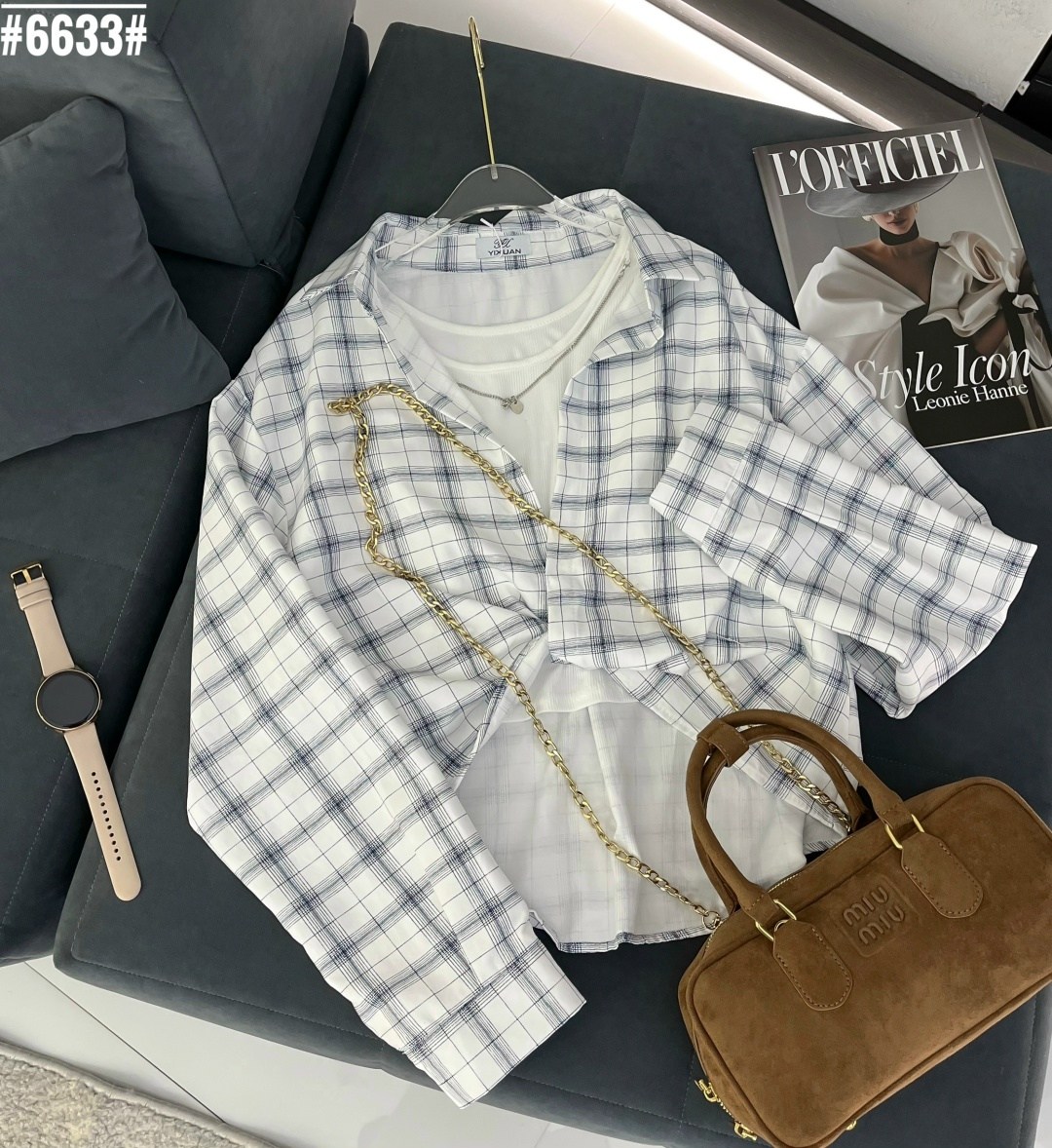 рубашка в клетку с майкой beststyle,рубашка в клетку dej 369033302,рубашка в клетку,женская рубашка в клетку,рубашка в клетку оверсайз удлиненная