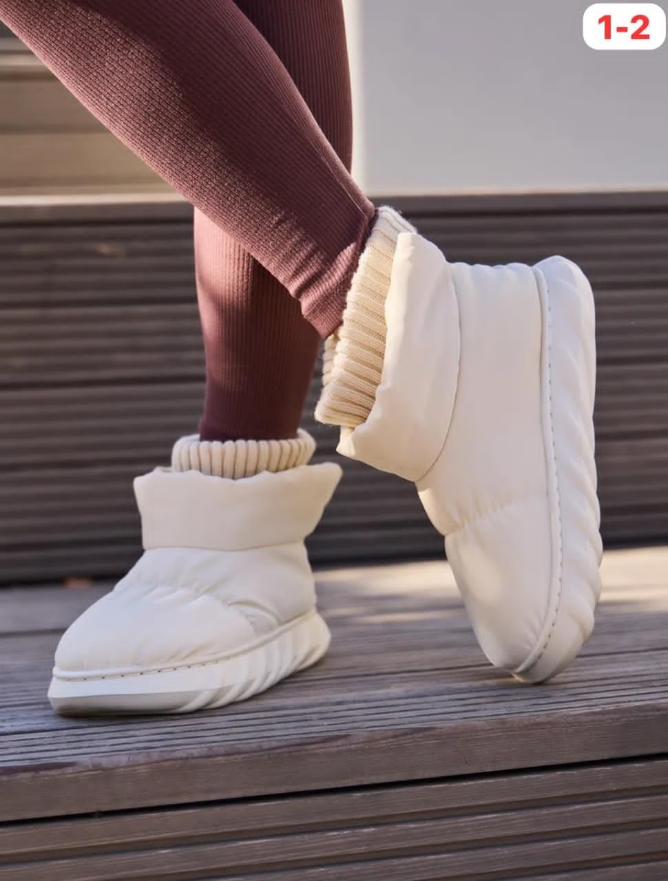 угги зимние дутики короткие emelina shop цвет бежевый, молочный,угги зимние дутики короткие emelina shop,дутики женские,дутики,угги женские