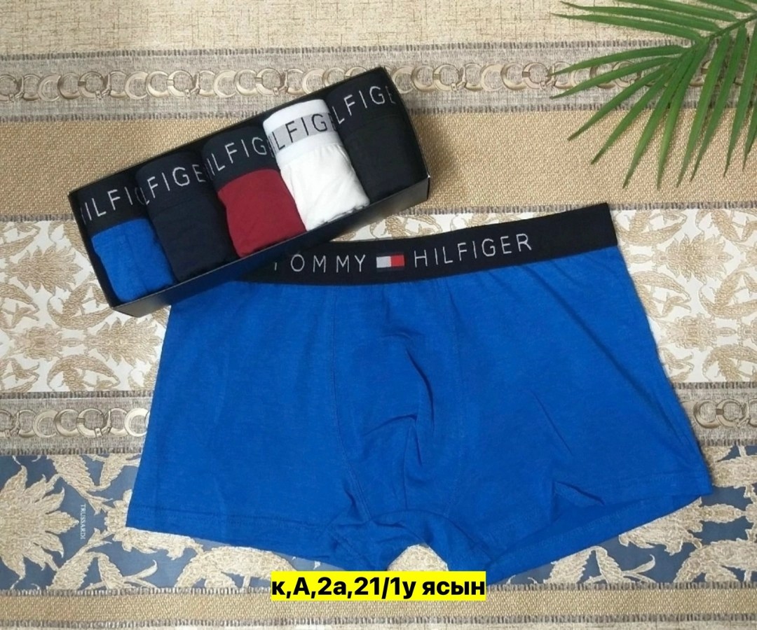 мужской набор трусов,комплект трусов боксеры tommy hilfiger,набор трусов томми хилфигер 5 шт в,набор трусов 5 штук,набор мужских трусов tommy hilfiger
