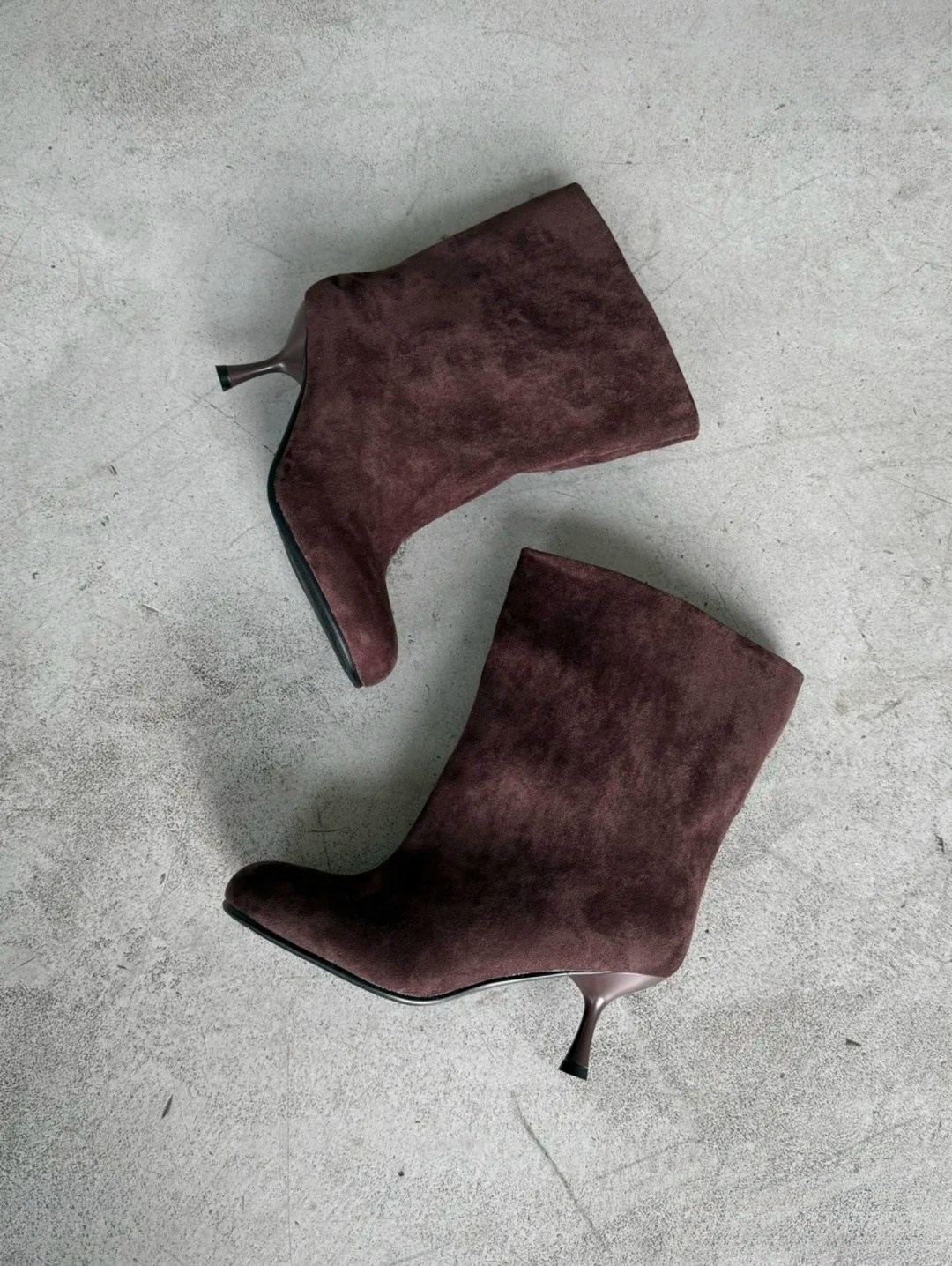 ботильоны замшевые,ботильоны женские,ботильоны,коричневые ботильоны,замшевые ботинки эконика