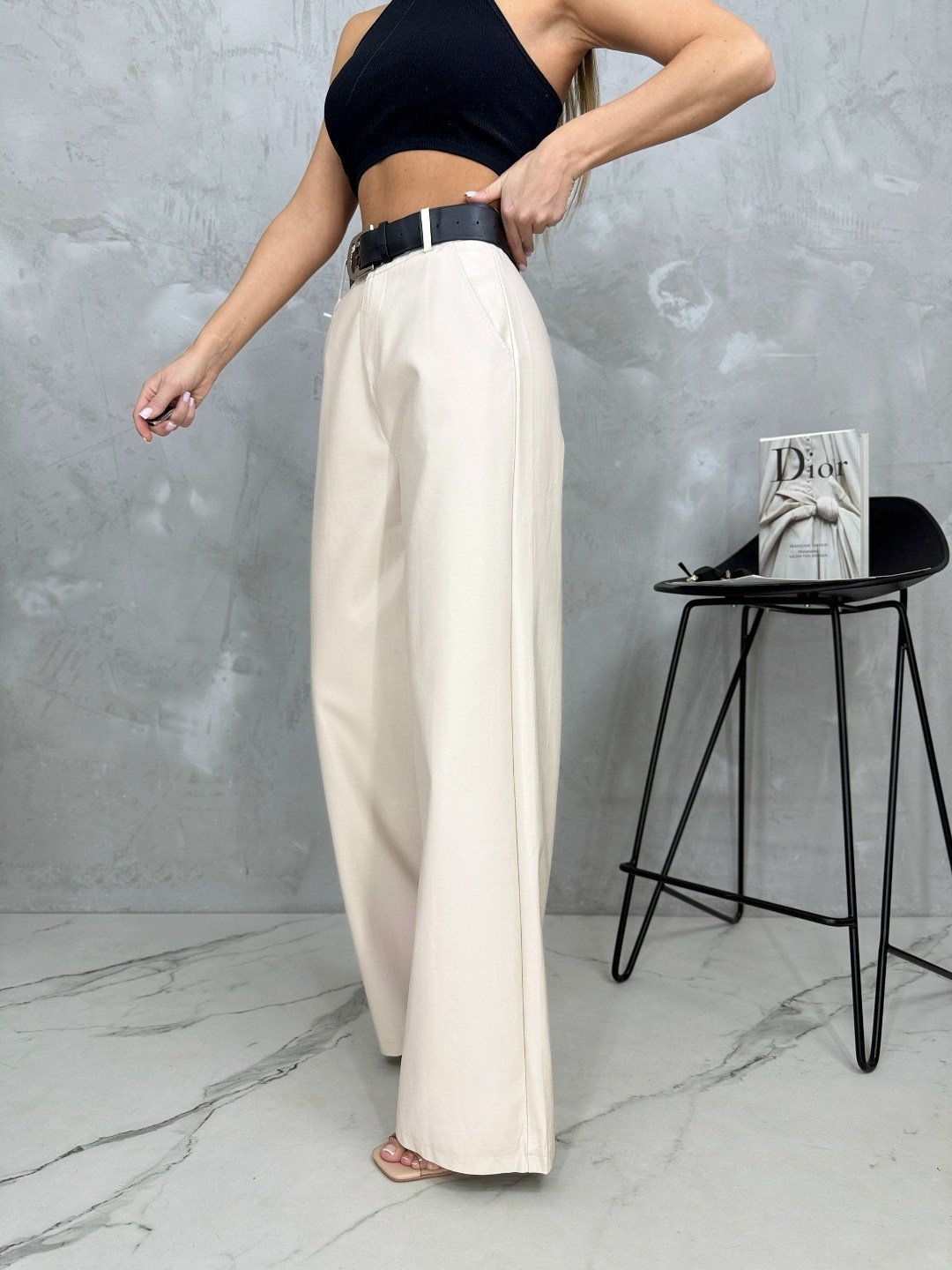 брюки палаццо,брюки палаццо из экокожи,женские брюки палаццо,брюки прямые,кожаные брюки палаццо