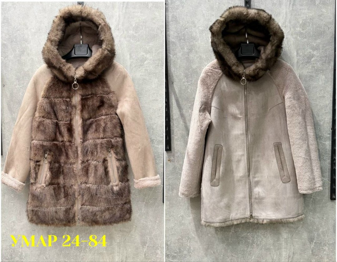 комбинированная дубленка,женская дубленка,женские замшевые дубленки,дублёнка из комбинированного элитного меха,дубленка женская с капюшоном