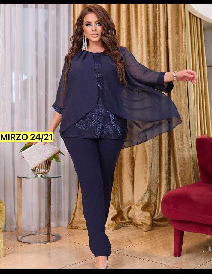 брючный костюм,женский вечерний костюм с брюками больших размеров,нарядный брючный костюм,женский брючный костюм,костюм брючный с шифоновой накидкой